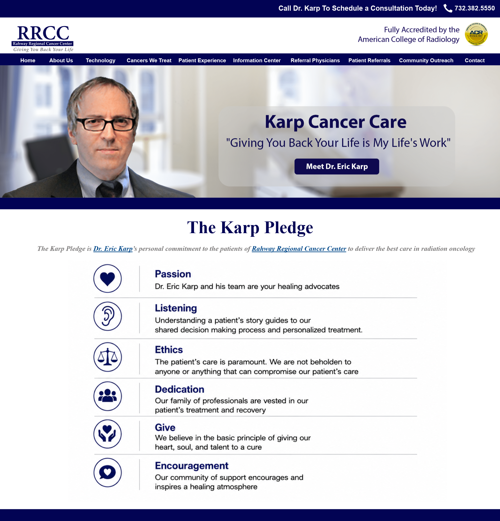 Karp Pledge webpage screenshot